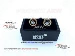 Perfect Replica Montblanc Contemporary Black Face Gold Cufflinks For Sale